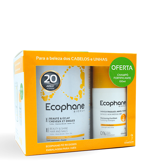Ecophane Biorga Pó 318 g + Champô Fortificante 100 ml